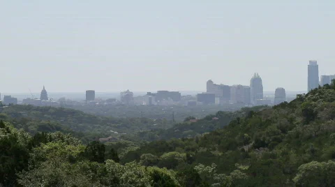 Downtown Austin Skyline Stock Footage 793112