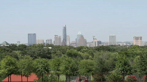 Downtown Austin Skyline Stock Footage 793634