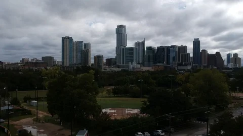 Downtown Austin Texas Drone Stock Footage 105035935