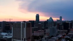 Austin Texas, West Campus Drone aerial f, Stock Video