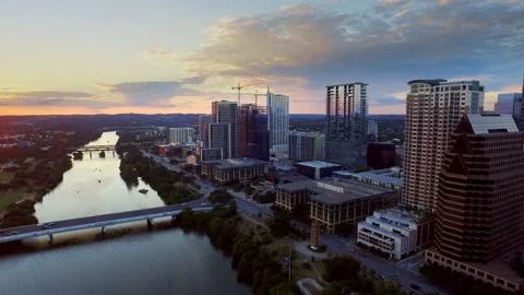 Downtown Austin Texas at Sunset 動画素材 141949035