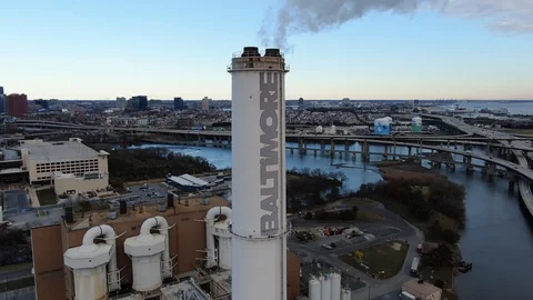 Downtown Baltimore Stock Footage 98732465