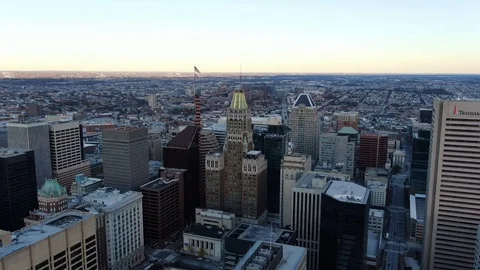 Downtown Baltimore Stockbeeldmateriaal 98739072