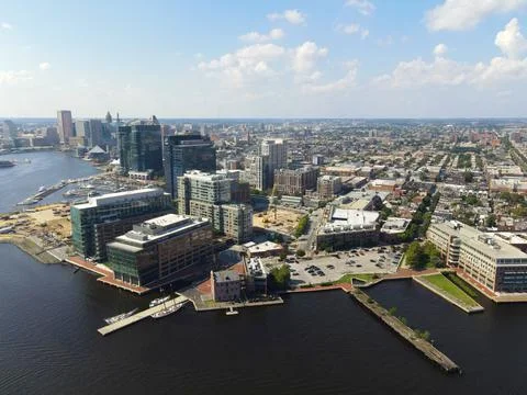 Downtown Baltimore Stockfoto's
