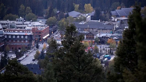 Downtown Banff streets Stock Footage 101986207