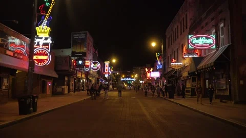 Downtown Beale Stock Footage 142845548