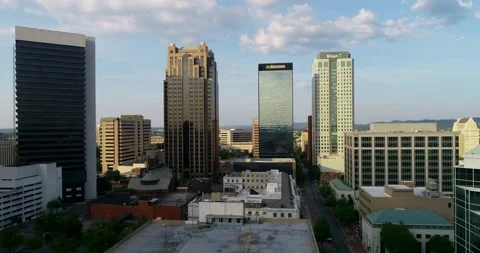 Downtown Birmingham at sunset Stock Footage 156526625