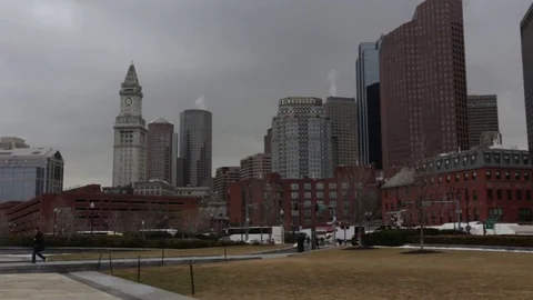 Downtown Boston 스톡 동영상 84059107