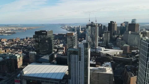 Downtown Boston Video stock 166525642