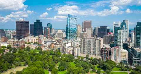 Downtown Boston Skyline Hyperlapse Stock Footage 236567703