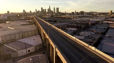 Downtown bridge Stock Footage 43394906