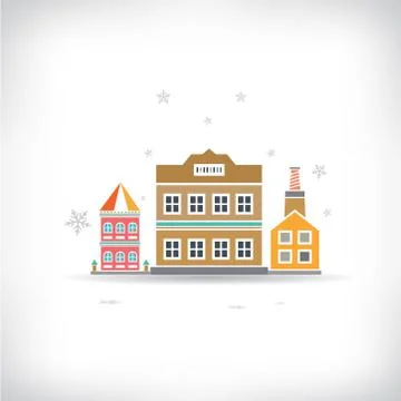 Downtown, building background Stock Illustration