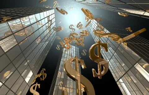 Downtown building Stock Illustration