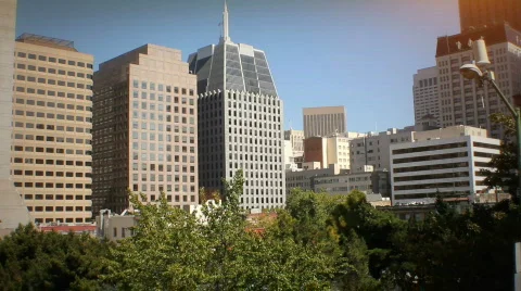 Downtown Buildings Stock Footage 725290