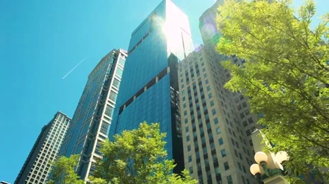 Downtown buildings Video stock 67381471