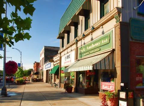 Downtown Canandaigua Stock Photos