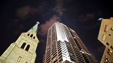 Downtown Cathedral (Time lapse) 스톡 동영상 8623655