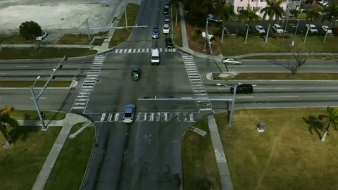 Downtown Centre Highway Zone Freeport Bahamas  Stock Footage 107581794