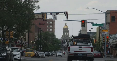 Downtown Cheyenne 1 Stock Footage 85587500