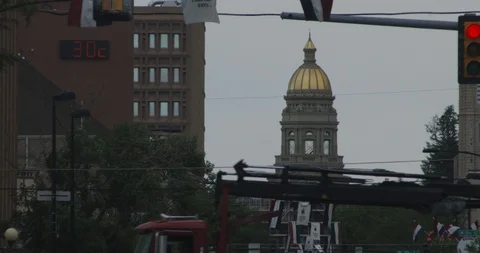 Downtown Cheyenne 2 Stock Footage 85587616