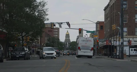 Downtown Cheyenne 3 Stock Footage 85587628