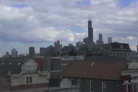 Downtown Chicago cloud timelapse Stock Footage 10757324