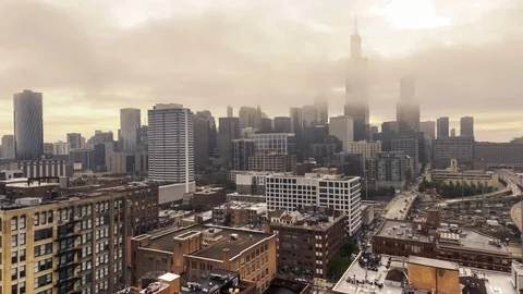Downtown Chicago Timelapse Stock Footage 108796296