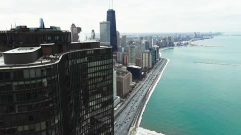 Downtown Chicago in Winter 05 Video stock 170958057