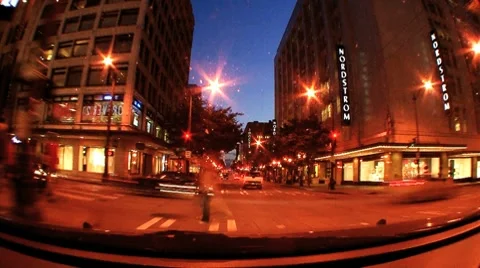 Downtown city Stock Footage 8454086