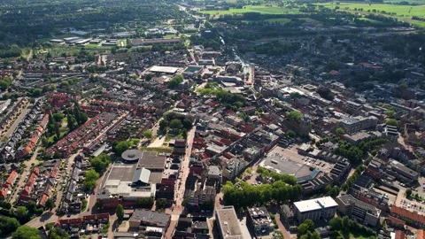  the downtown of the city Meppel  Stock Footage 283726403
