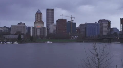 Downtown City Shot Stock Footage 10857553