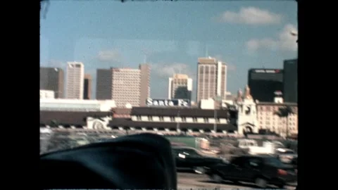 Downtown Cityscape with Traffic Stock Footage 276290271