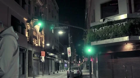Downtown closed on pandemic state Stock Footage 142600372