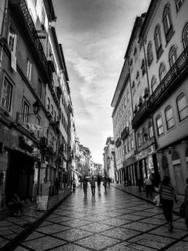 Downtown Coimbra Stock Photos