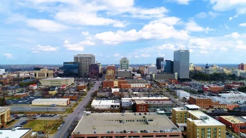 Downtown Columbia South Carolina SC Aerial Stock Footage