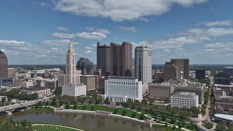 Downtown Columbus Hyperlapse Stock Footage 250312803