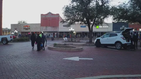 Downtown Commerce Halloween Time lapse Stock Footage 255348909