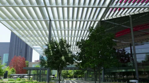 Downtown Courtyard Stock Footage 29151072