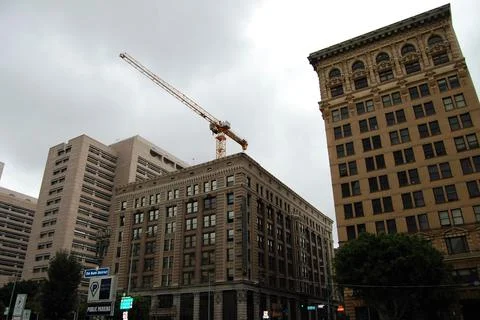 Downtown Crane Stock Photos