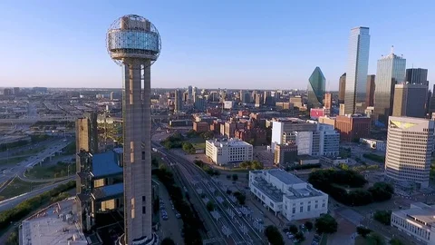 Downtown Dallas Stock Footage 77885133