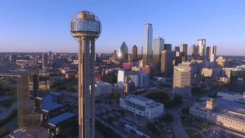 Downtown Dallas Stock Footage 77885203