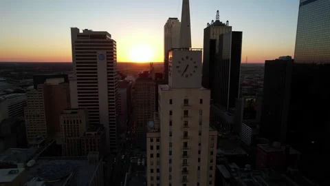 Downtown Dallas at Sunset Stock-Footage 230698568