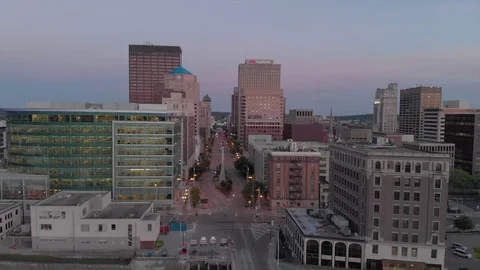 Downtown Dayton Ohio establishing Stock Video Pond5