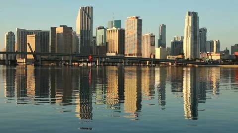 Downtown district Miami, Florida Stock Footage 40219480