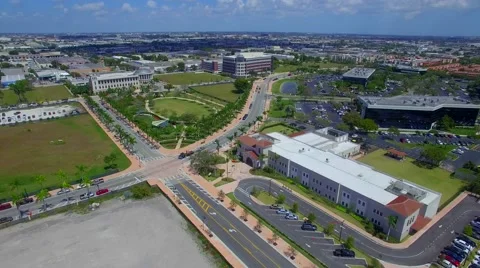 Downtown Doral a developing city Video stock 61338108