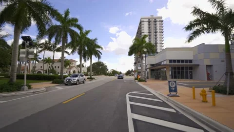 Downtown Doral Florida developing city 4k Video stock 141843225