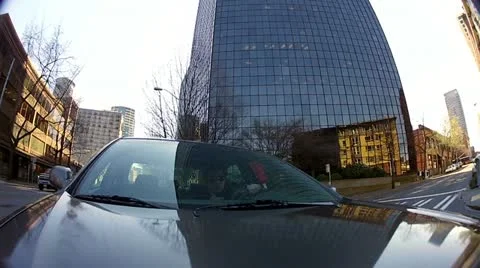 Downtown driving Stock Footage 10843572