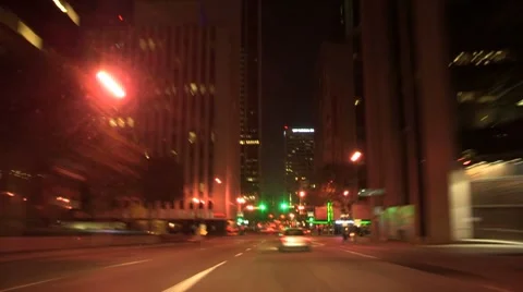 Downtown Driving Time Lapse Vídeo Stock 8656770