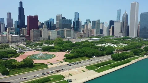 Downtown Drone Video stock 253522267