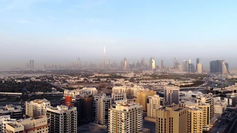 Downtown Dubai skyline Video stock 105533229